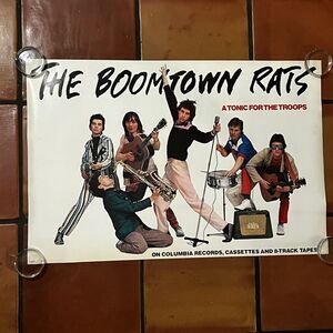 1979 Boomtown Rats Tonic For The Troops Record Store Original Promo Poster 30x20